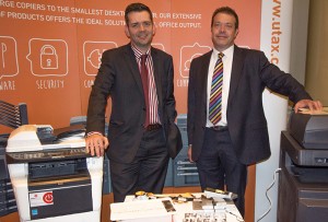 UTAX UK’s Area Sales Manager, Phil Colley (r) with AFP Digital’s Director Andrew BennellUTAX UK’s Area Sales Manager, Phil Colley (r) with AFP Digital’s Director Andrew Bennell