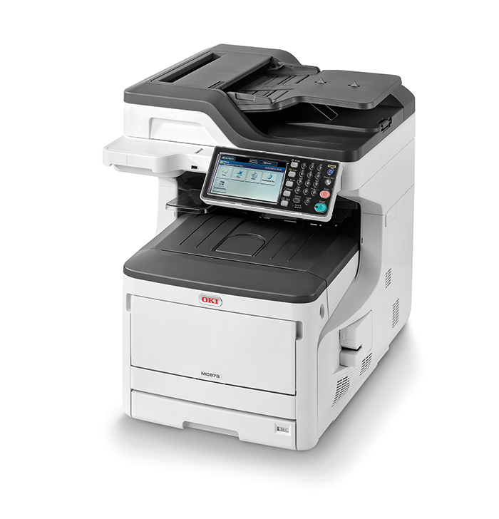 The A3 colour LED MFPs feature OKI’s smart Extendable Platform for enhanced workflow integration