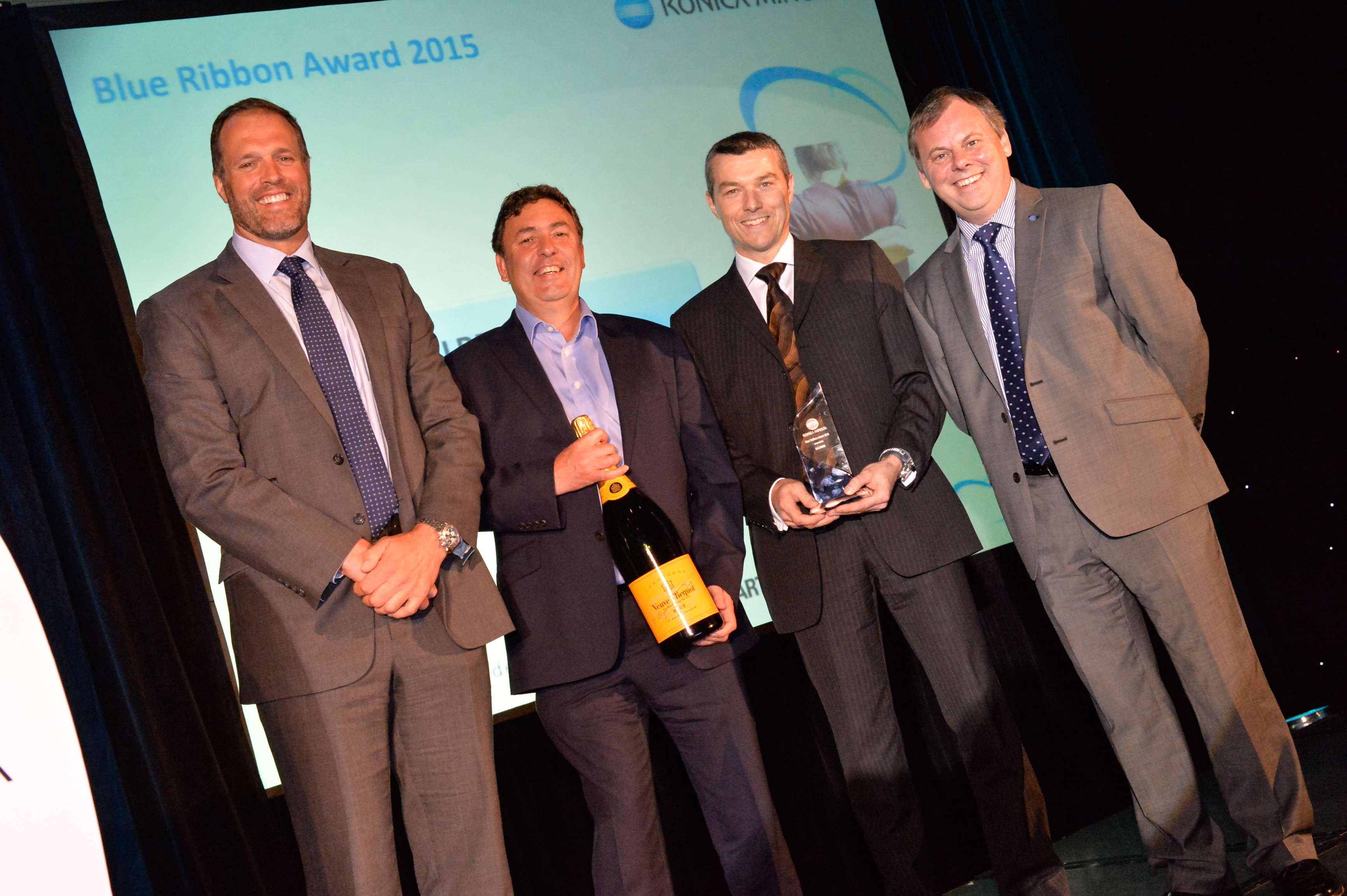 The top Blue Ribbon Award was one of four awards won by Balreed at Konica Minolta’s recent conference and awards ceremony.
