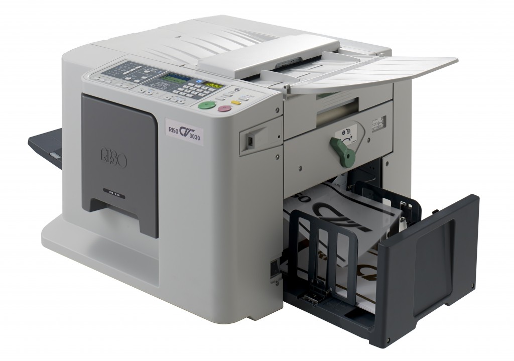 Like other digital duplicators, the CV3030 is an economical option for printing in medium to high volumes.