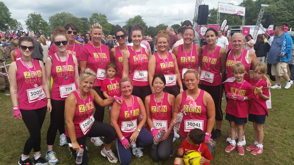 Olympian hockey player Nicola White joined 20 ZenOffice employees in this year’s Race for Life