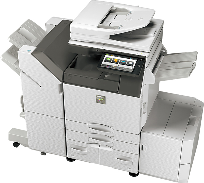 Available in speeds of 40, 35 and 30ppm, the MX Essential A3 colour models combine high quality and speed with the practicality of an easyto-use and customisable interface