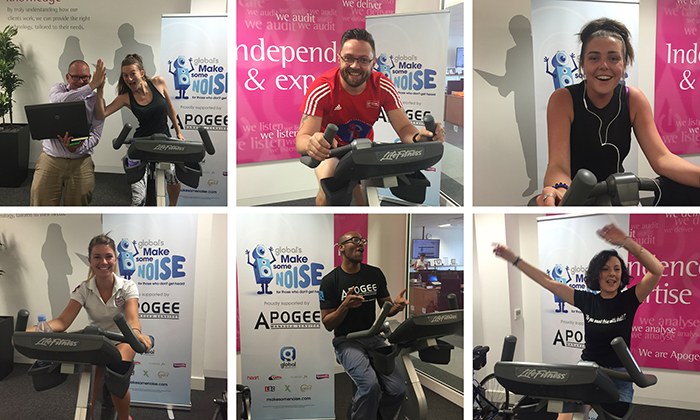 Members of staff across the business rode an impressive 200 miles between them on two static bikes that were installed in the firm’s Maidstone head office.