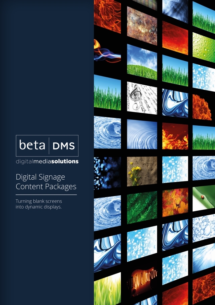 Screen messaging allows change of content as often as client wishes