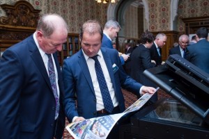 Steve Lucas, Utax Product Manager with Fergus Moore of Copymoore