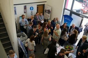 An informal networking event to mark the official opening of new offices