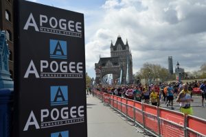 Apogee to supply 2018 Virgin Money London Marathon