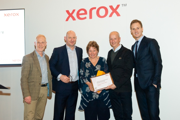 An award for Pinnacle from Xerox