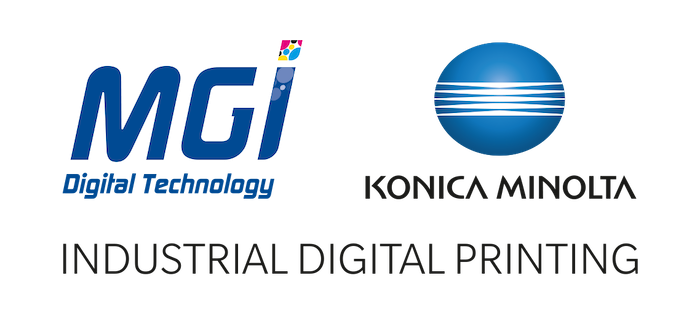MGI Konica Minolta combined Logo